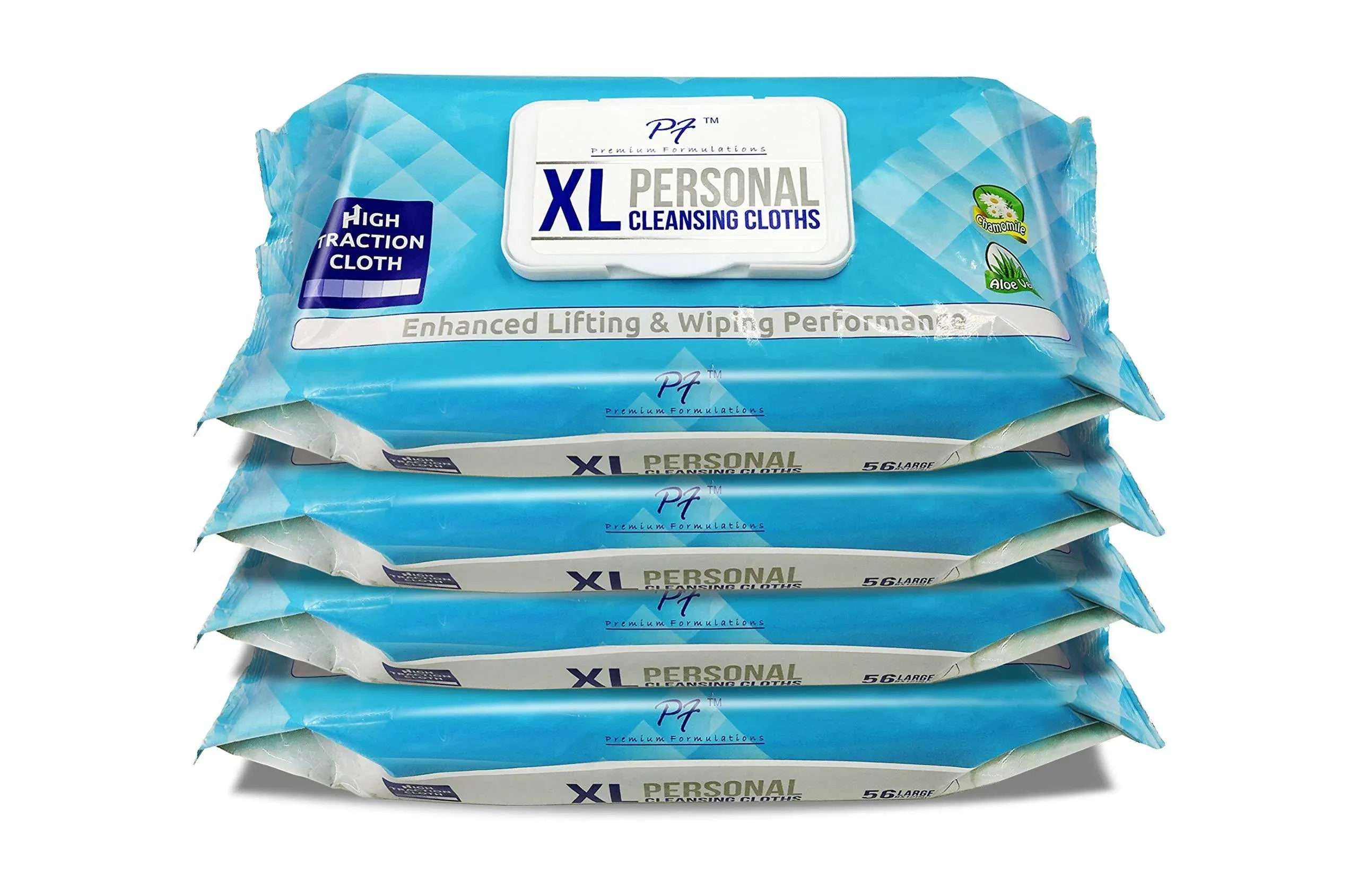 Premium Formulations HIGH TRACTION XL UBER THICK Adult WIpes Wash Cloths, LAR...