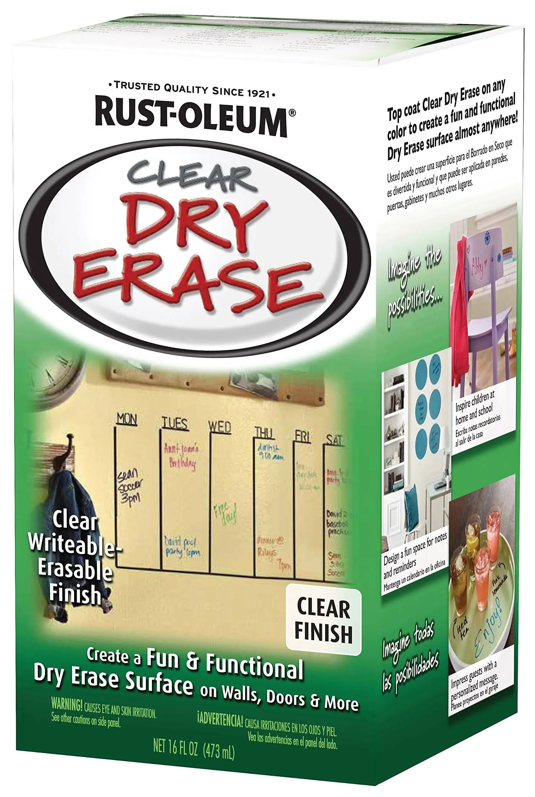 *NEW* Rust-Oleum Specialty Dry Erase Brush On Paint Kit Clear | 284637