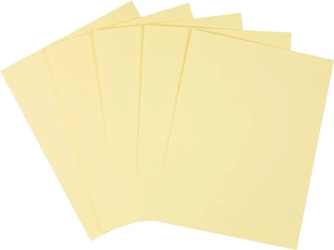 Staples® 67 lb. Cardstock Paper, 8.5" x 11", Canary, 250 Sheets/Pack (82993)