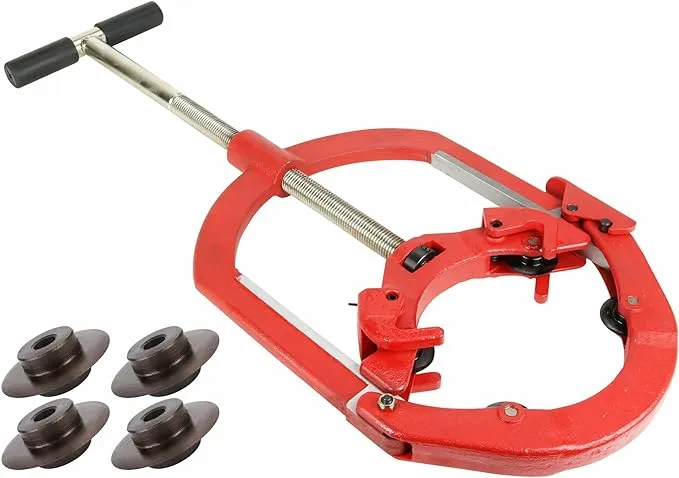 Toledo Pipe H8S 6&quot;-8&quot; Heavy Duty Hinged Pipe Cutter fits RIDGID® &amp; REED® Wheels with Extra Cutter Wheels