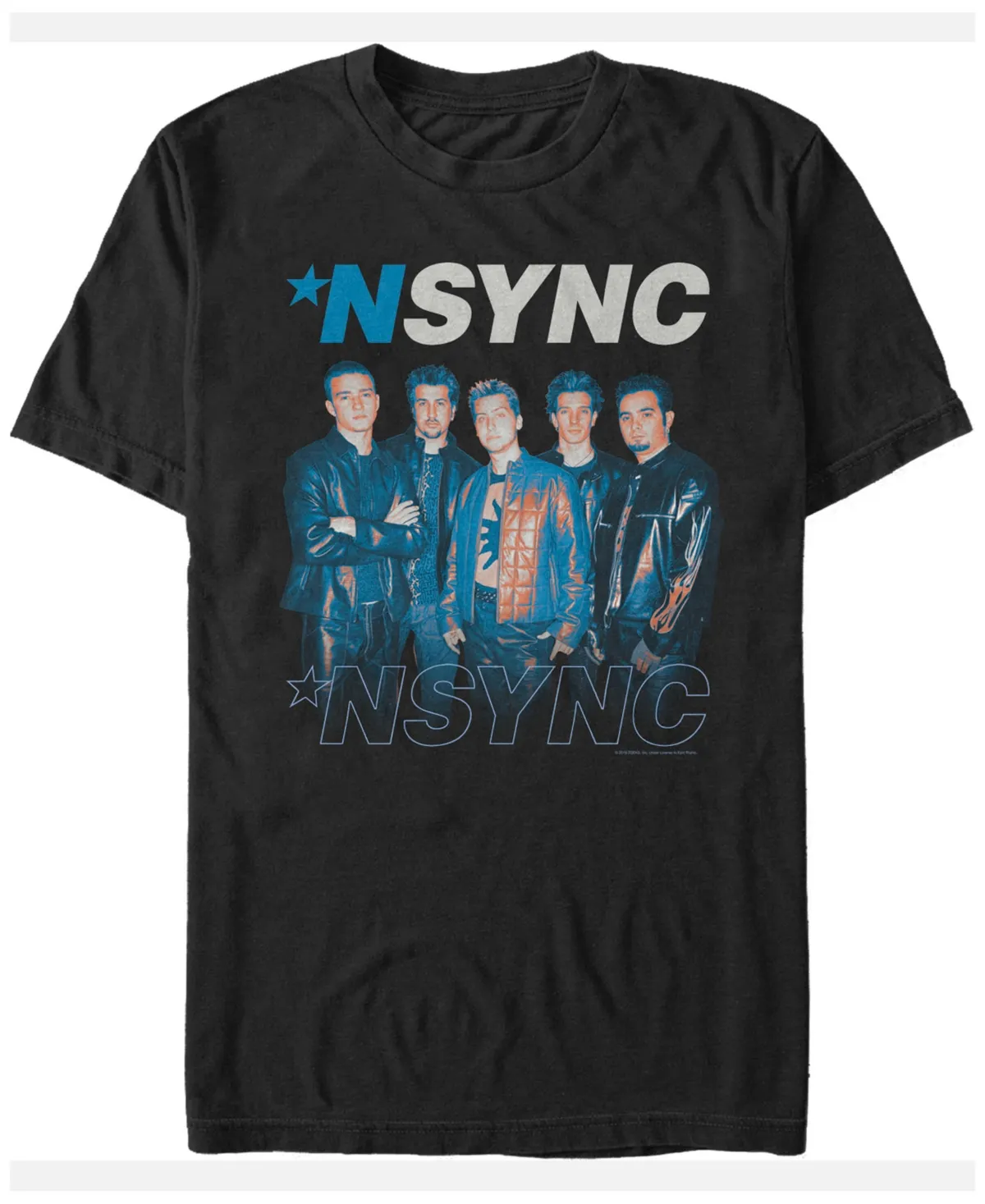 "N'Sync Men's World Tour Portrait Short Sleeve T-Shirt"