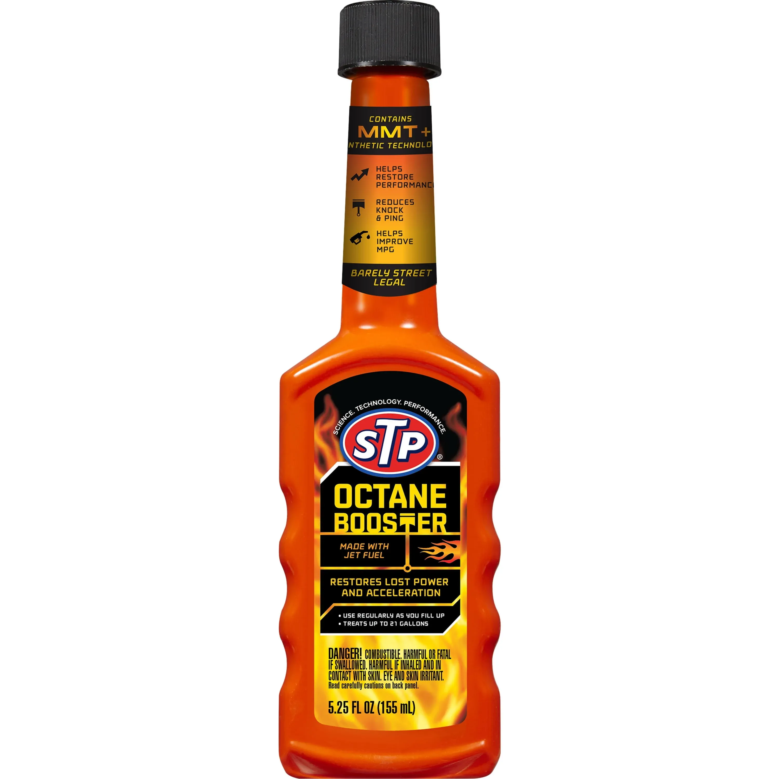 STP, Octane Booster,  Helps Restore Power and Acceleration, 5.25 FL OZ Bottle