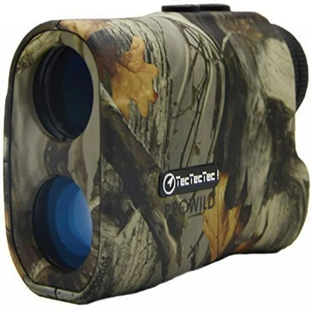 TecTecTec ProWild Hunting Rangefinder 6X Magnification, up to 540 Yards Laser Range Finder for Hunting with Range Scan, Speed Mode, CR2 Battery, and High-Precision Fast Measurements - Camo