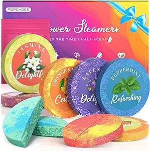 Shower Steamers Aromatherapy - Stocking Stuffers for Women, 8 Pack Shower Tablet