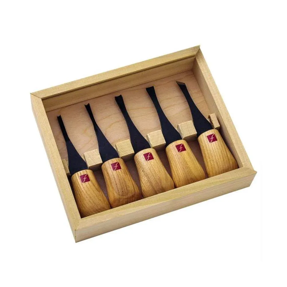 Flexcut Beginners 5-Piece Palm Handled Carving Tool Set