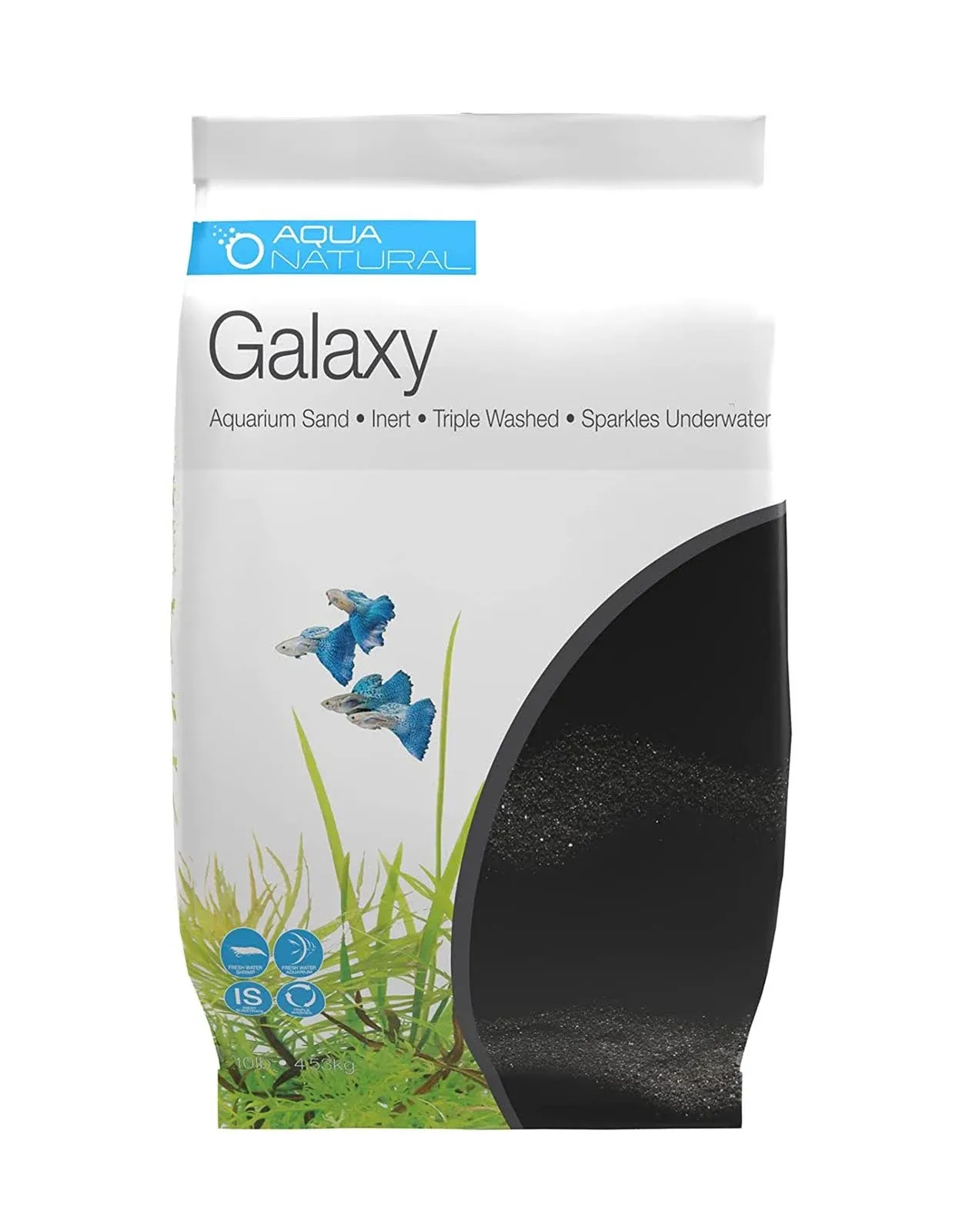 AquaNatural Galaxy Sand 10lb Substrate for Aquascaping, Aquariums, Vivariums and ...