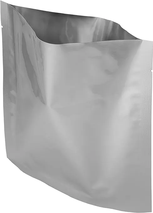 50 Pack of Mylar 8x8 Quart Size Bags