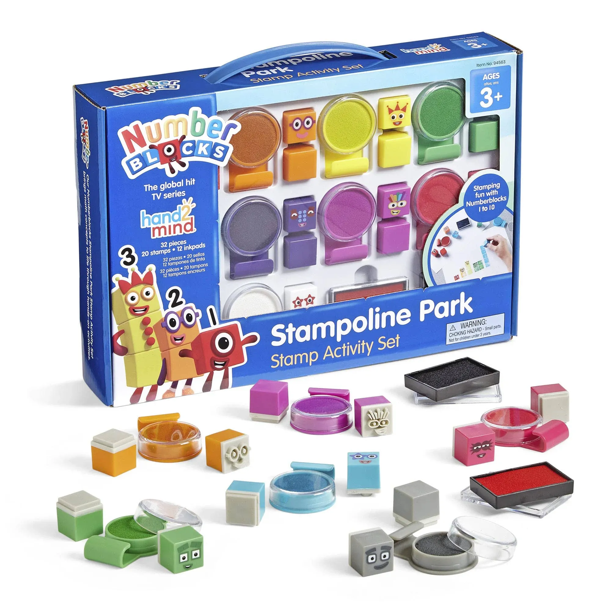 hand2mind Numberblocks Stampoline Park Stamp Activity Set