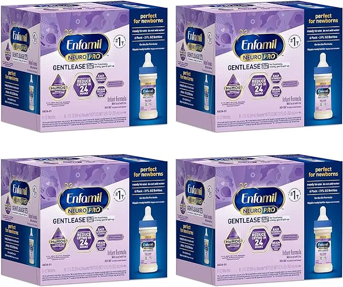 Enfamil NeuroPro Gentlease Baby Formula, Infant Formula Nutrition, Brain Support That Has DHA, HuMO6 Immune Blend, Designed to Reduce Fussiness,