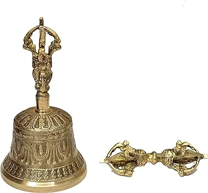 Tibetan Buddhist Meditation Bell and Dorje Set