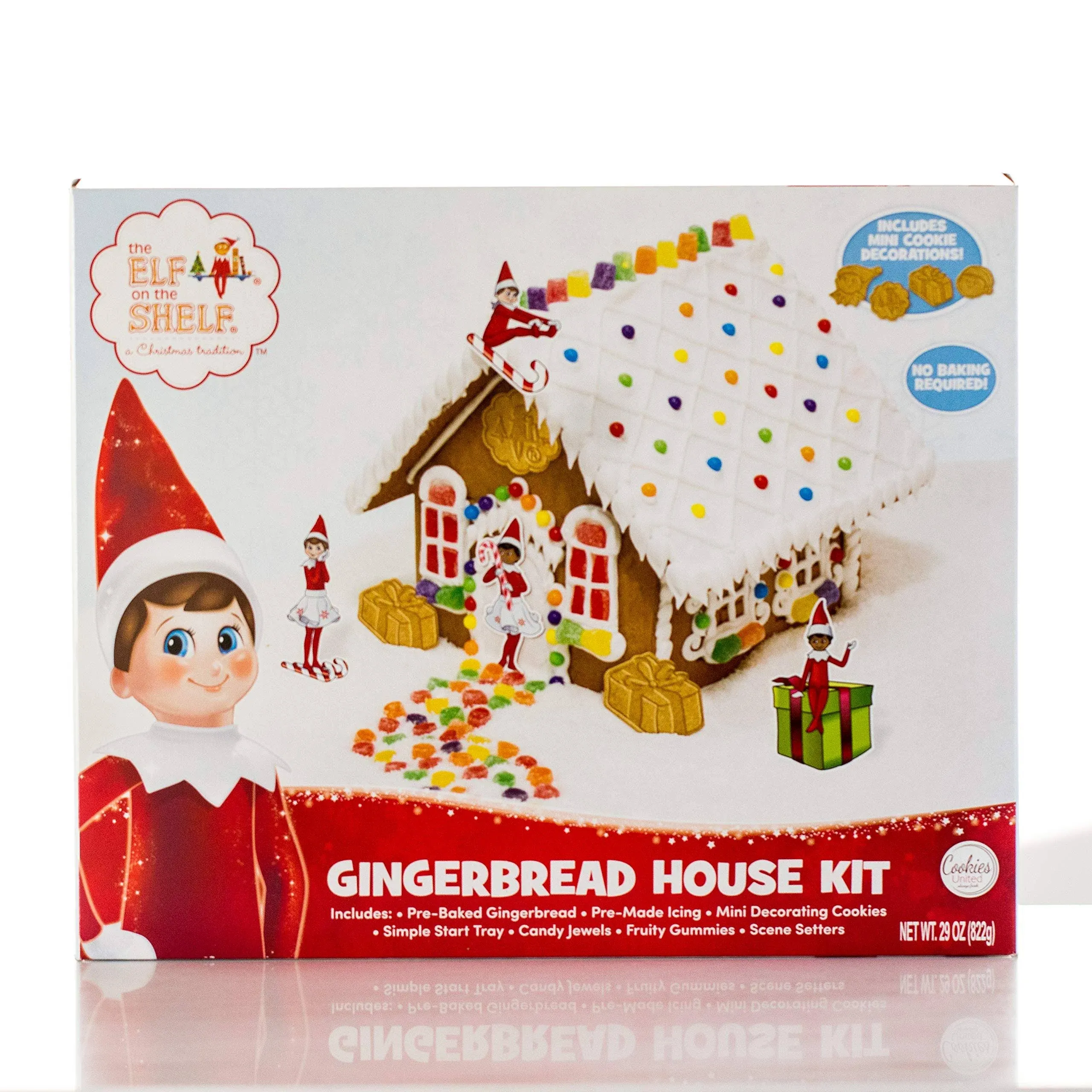 The Elf on The Shelf Holiday Gingerbread House Kit - Everything Included - Easy ...