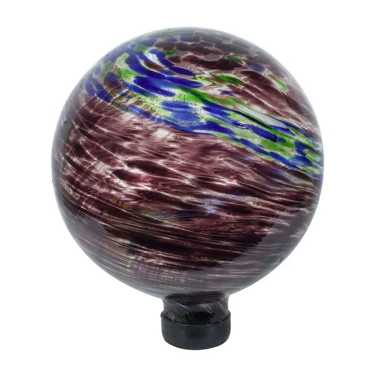 Illuminarie Plum Swirl Gazing Globe 10 inch