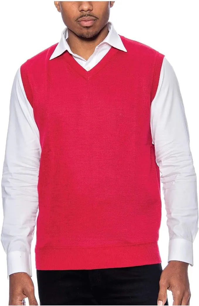 True Rock Men's Argyle V-Neck Sweater Vest