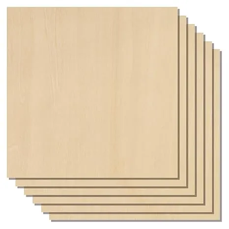 xTool Selected Basswood Plywood 6pcs, 1/8&#034; x 12&#034; x x x 12&#034;, 