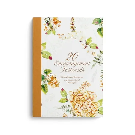 DaySpring - 20 Encouragement Postcards With a Mix of Scripture and Inspirational Messages - Postcard Book