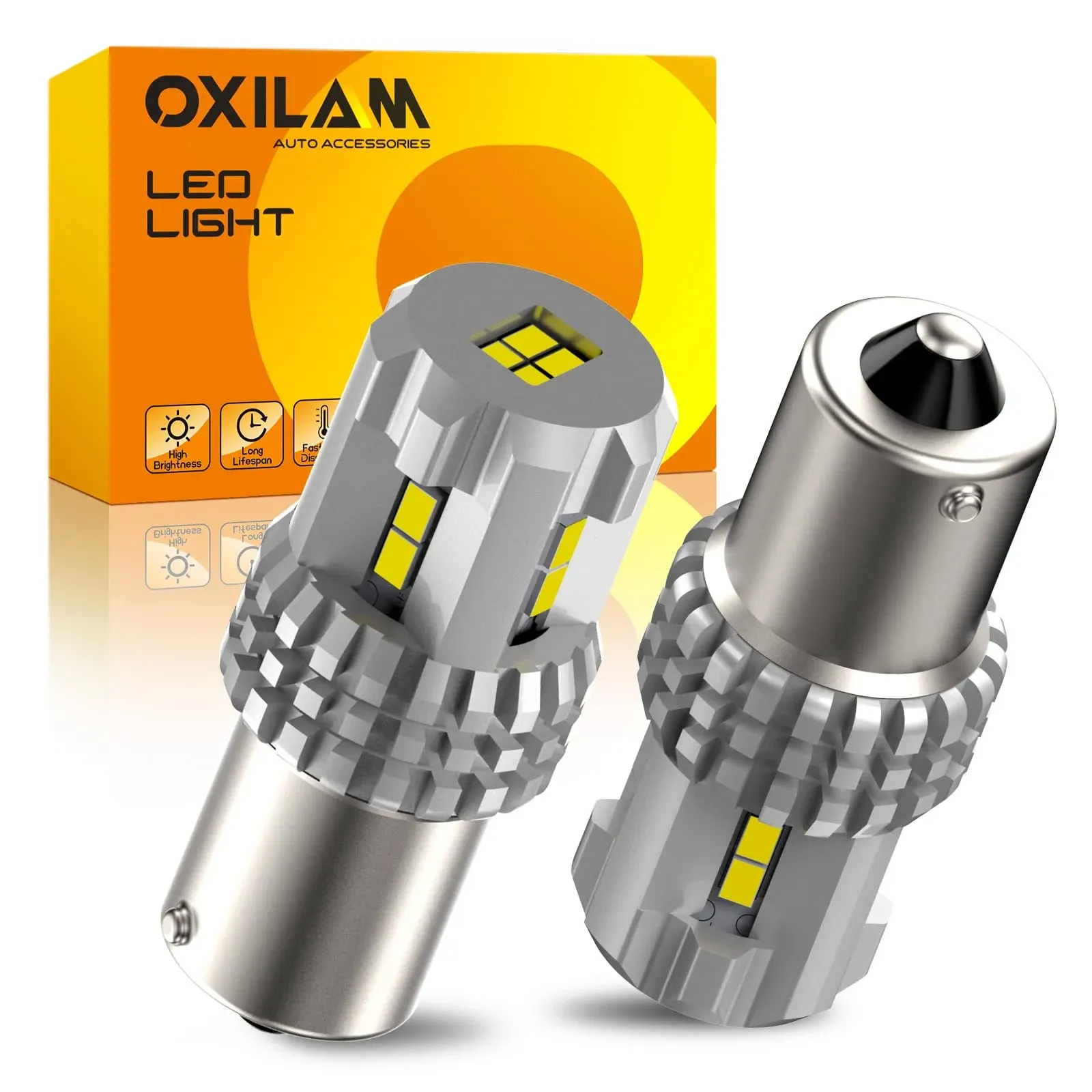 1156-LED Bulbs Reverse-Light 2800 Lumens Extremely Bright BA15S 1003 1141 7506 ...