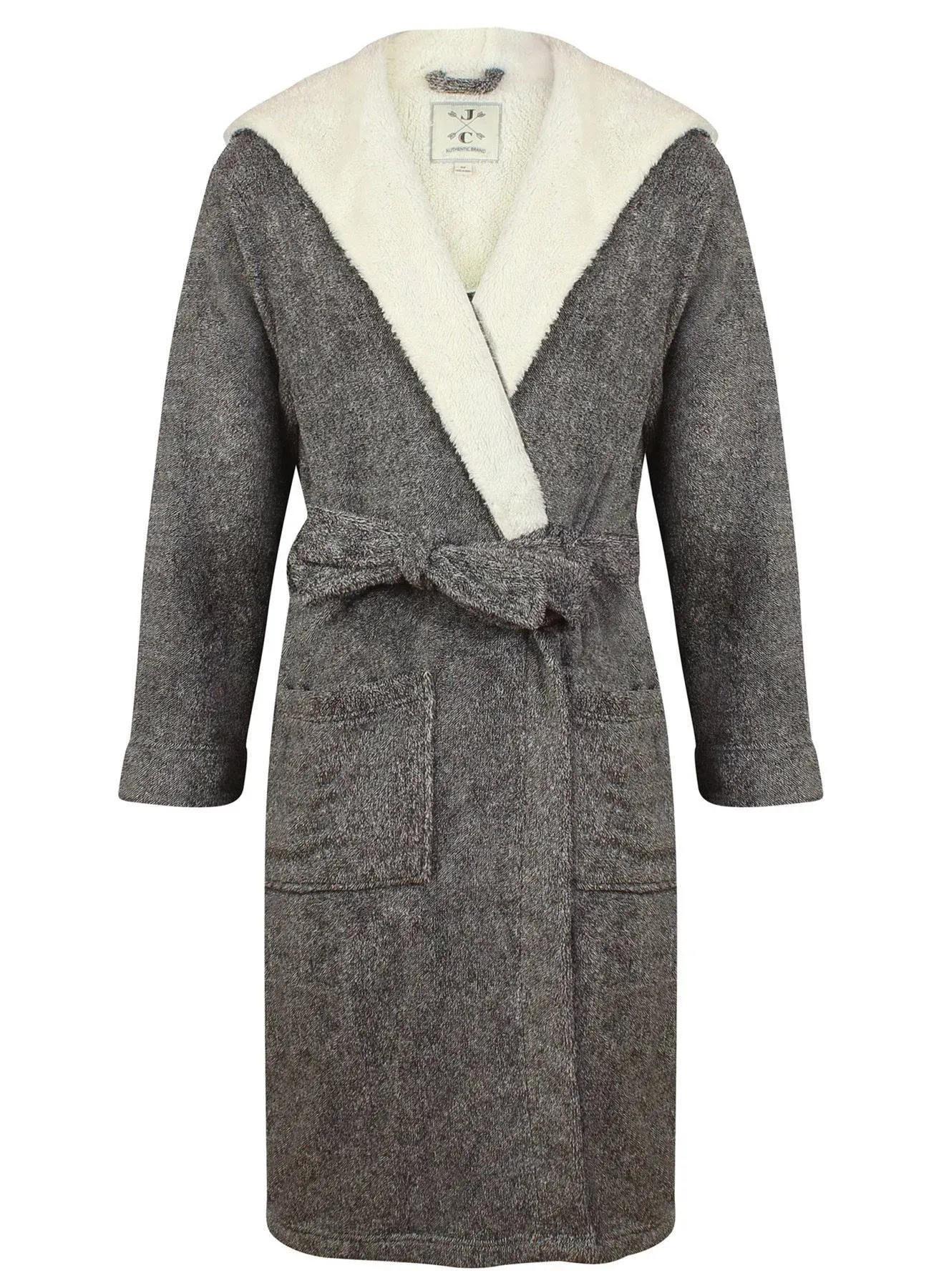 John Christian Men's Hooded Fleece Robe