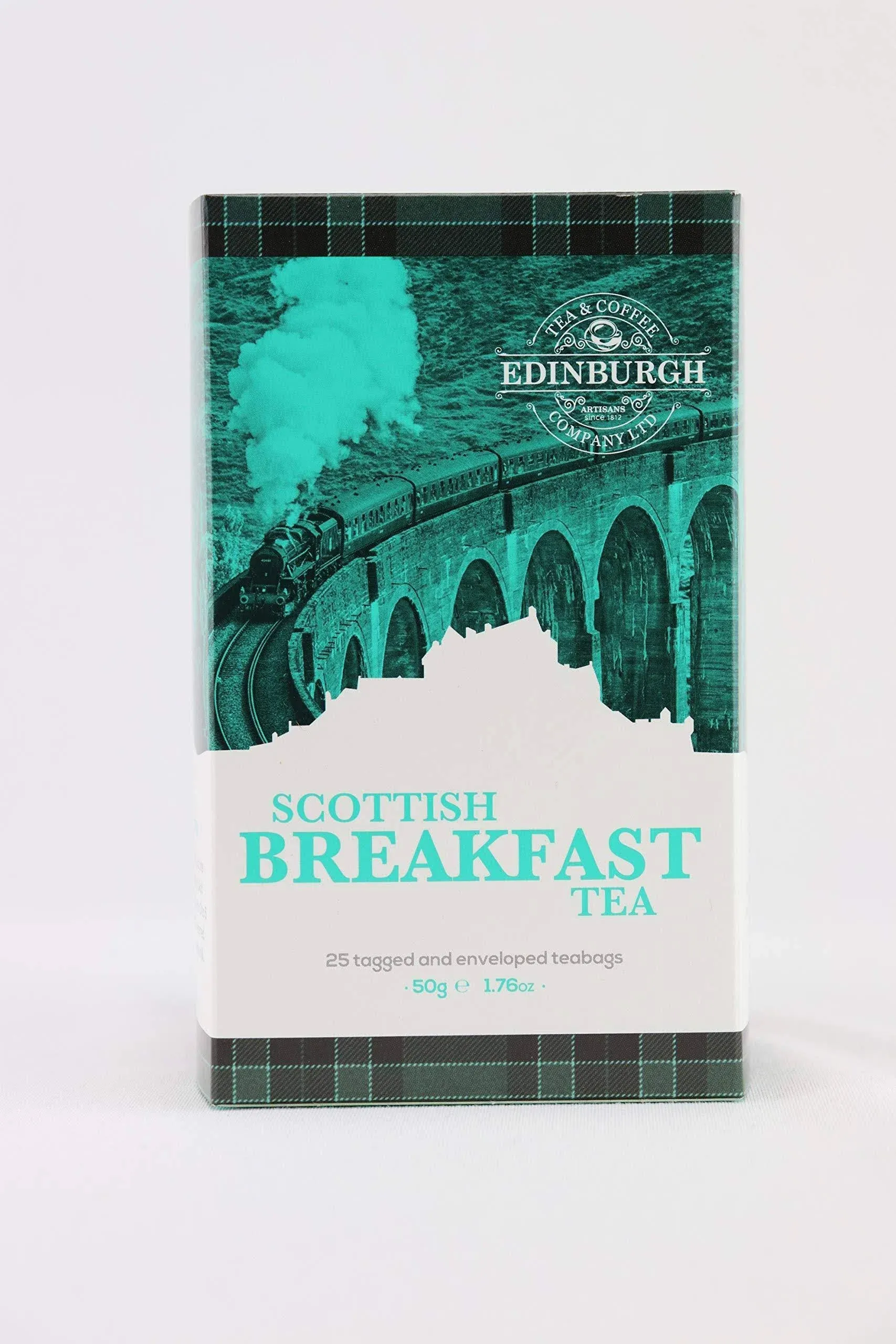 Edinburgh Tea & Coffee Company, Scottish Breakfast Tea, 25 Count Envelope/Tag Teabags