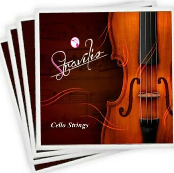 Stravilio Full Set of Cello Strings, Size 4/4 and 3/4 Cello Strings