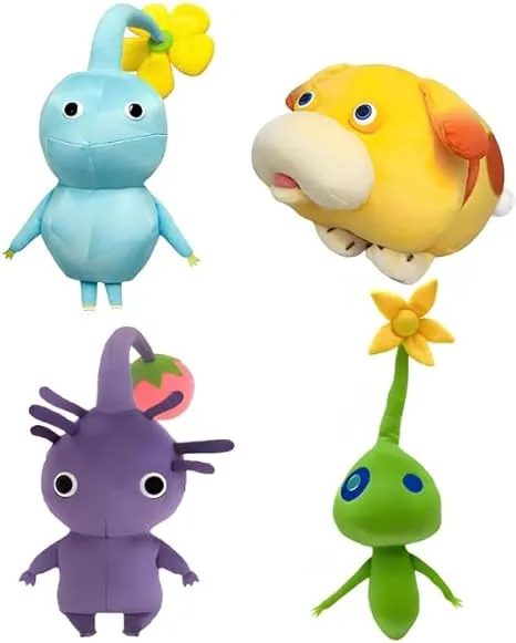 2023 New Pikmin Plush|4 Pcs Ice Pikmin Glow Pikmin and Oatchi Plushies Toy for ...