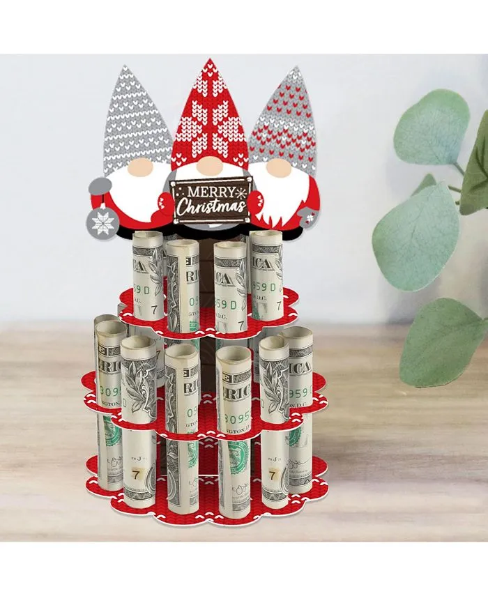 Christmas Gnomes - DIY Holiday Party Money Holder Gift - Cash Cake