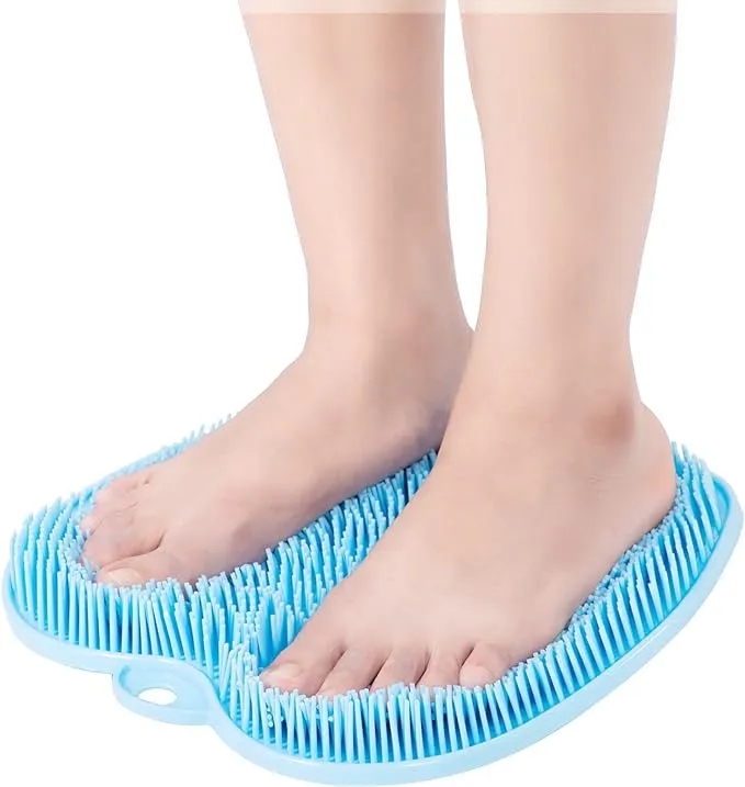 HONYIN Foot Scrubber for Use in Shower, XL Size Larger Shower Foot Scrubber Mat with Non-Slip Suction Cups- Cleans, Exfoliates & Massages Your Feet, Improve Circulation & Soothe Achy Feet