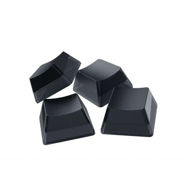 Razer Phantom Keycap Upgrade Set: Unique Stealth Design - Translucent Sides - Bottom-Lasered Legends - Keycap Removal Tools & Stablizers - Universal Compatiability - Black, (RC21-01740100-R3M1)