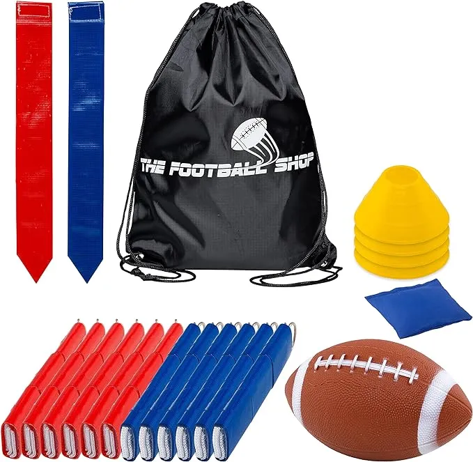 The Football Shop Flag Football Set for 12 Players - Includes Durable Flag Belts ...