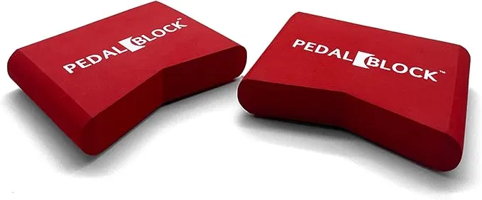 PedalBlock - Hi-Hat and Pedal Anchor System - Total Slide Prevention - For Double Kick Pedal, Hi-Hat Stand, Keyboard Pedal, Electric Bass Drum Pedal - Drum Set Accessory & Gift (Brick Red) (Set of 2)PedalBlock - Hi-Hat and Pedal Anchor System - Total Sli