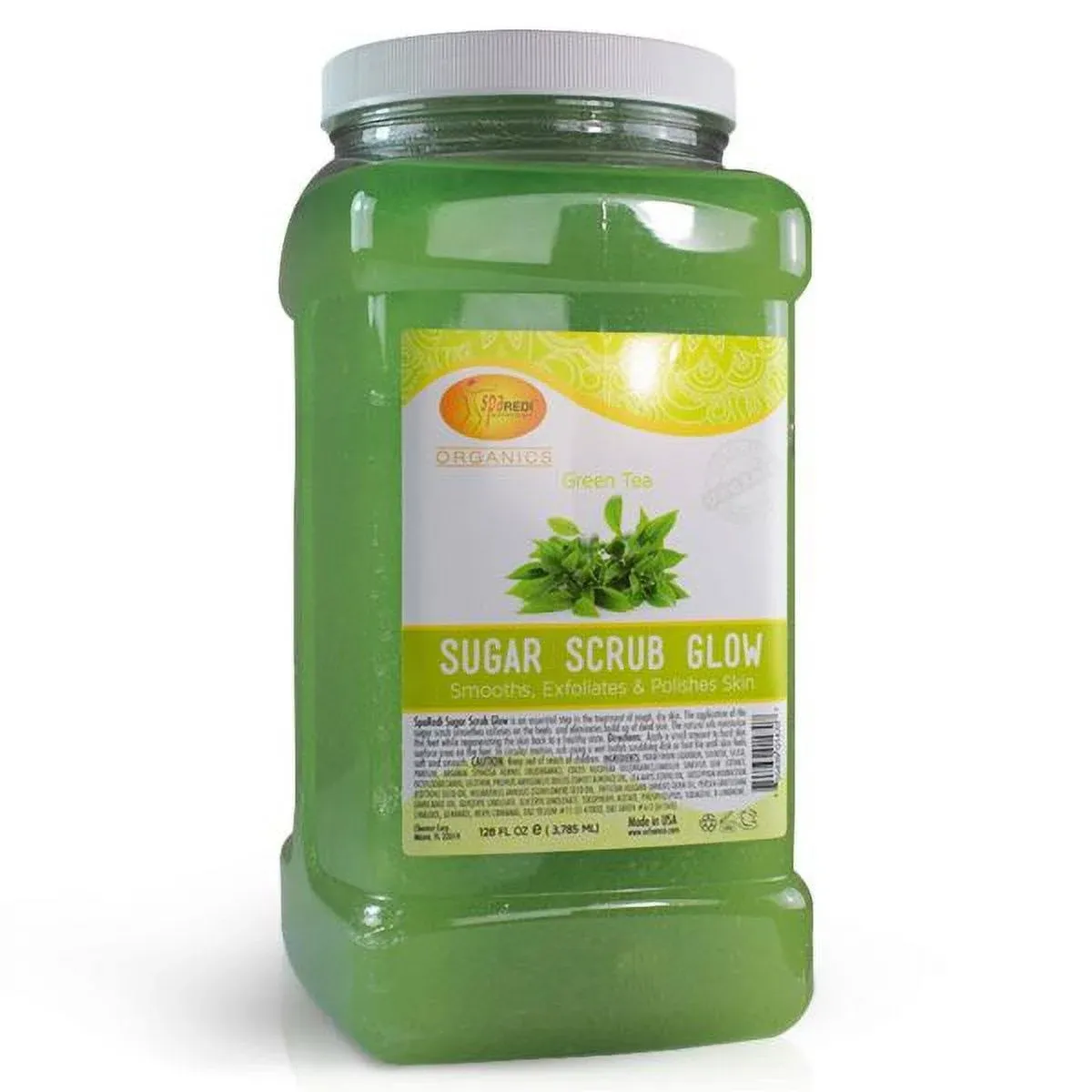 Spa Redi Sugar Scrub Glow - Green Tea 128oz