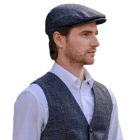 Mucros Weavers Irish Trinity Flat Cap for Men Newsboy Hat