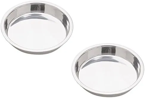 Norpro 9-Inch Stainless Steel Cake Pan, Round (2 Pack)