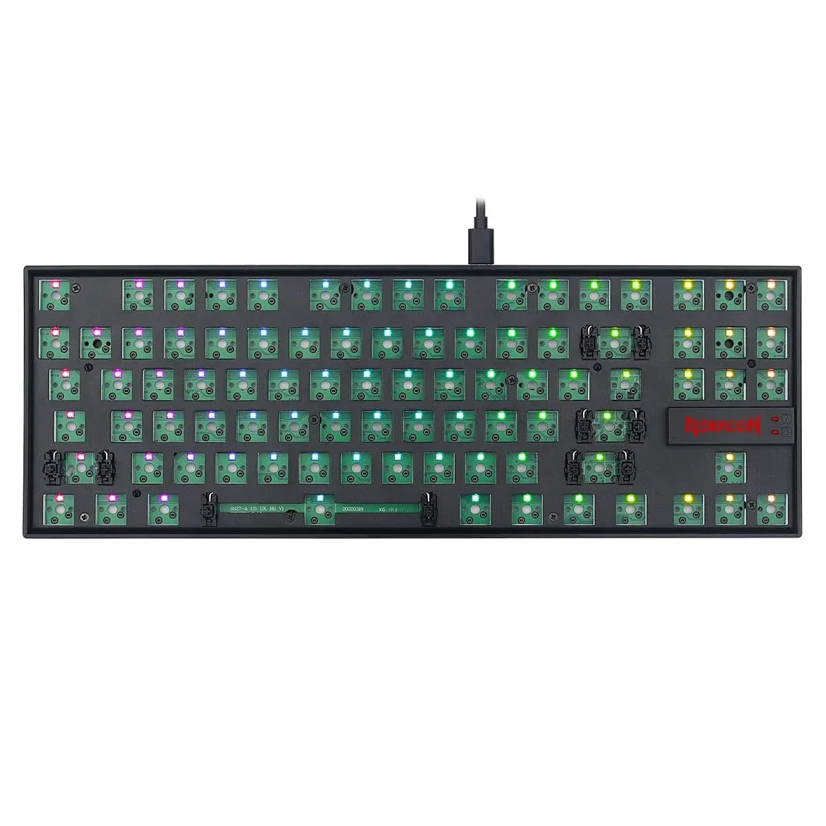 Redragon BBK552 Custom Gaming TKL Mechanical Keyboard Kit 80% 87 Keys Black