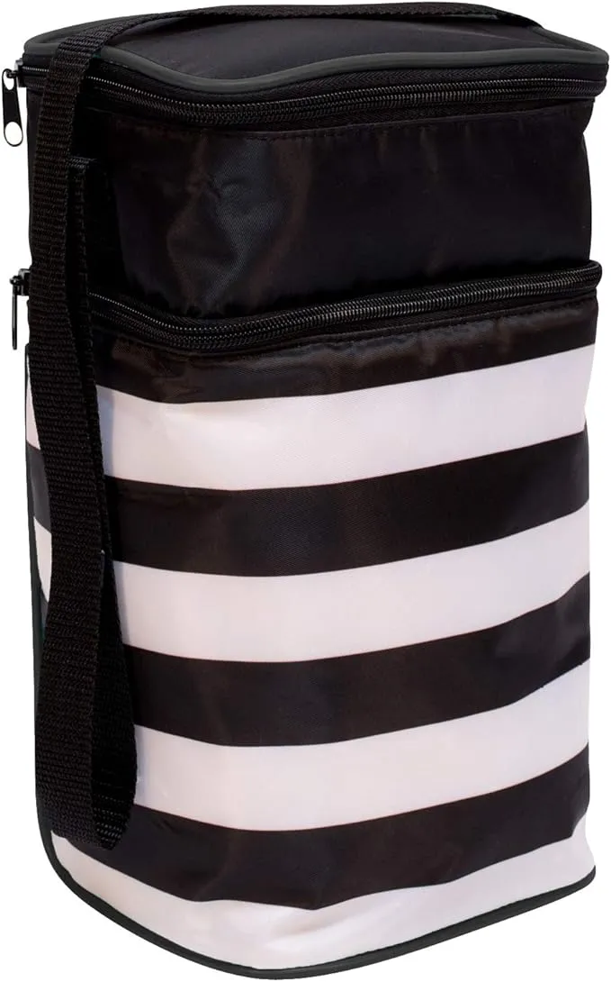 J.L. Childress 6 Bottle Cooler, Black Stripe 