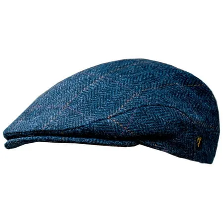 Mucros Weavers 100% Wool Tweed Men's Irish Trinity Flat Cap Made in Ireland