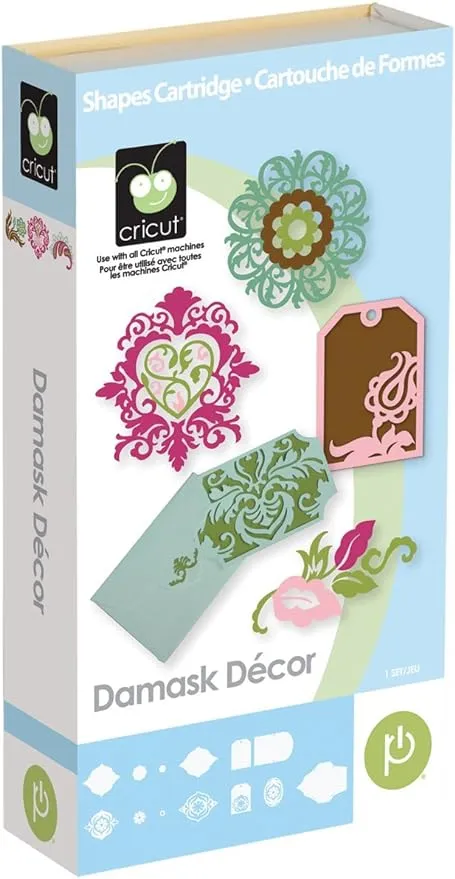 Cricut Cartridge Shapes DAMASK DECOR Scrapbooking Crafting Factory Sealed 