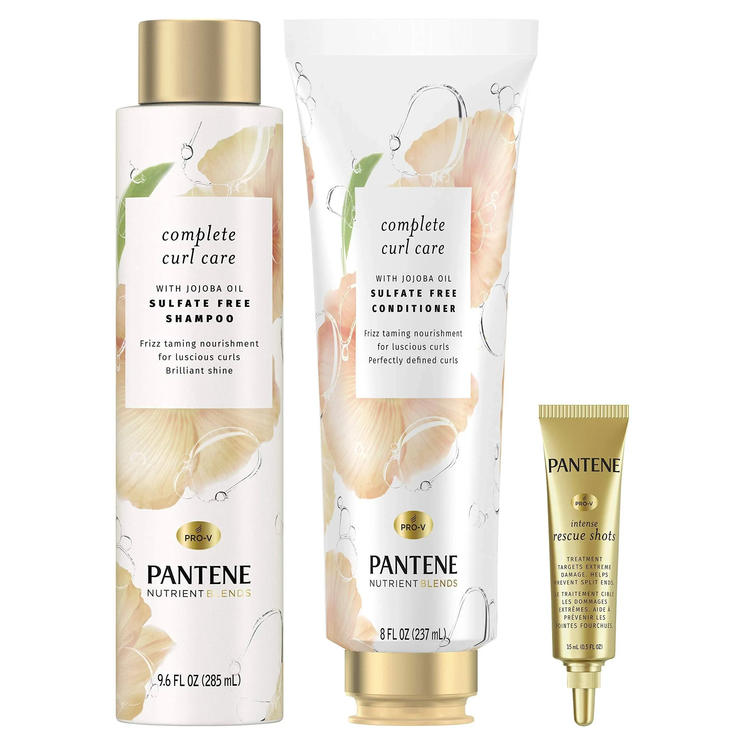 Pantene Sulfate Free Shampoo and Conditioner Plus Rescue Shot Treatment