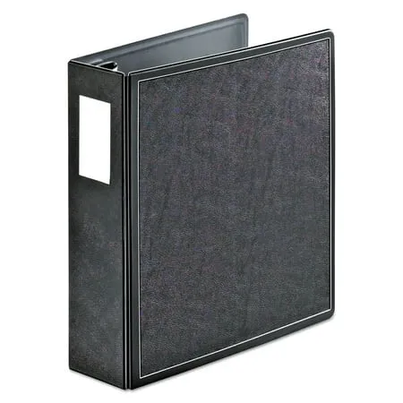 Cardinal SuperLife Easy Open Locking Slant-D Ring Binder 3 Cap 11 x 8 1/2 Black