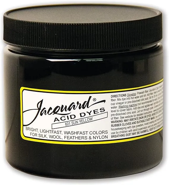 Jacquard Acid Dye 8 OZ #601 Yellow Sun