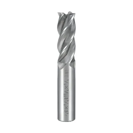 5/8 Cutting Spiral Drill Bit Straight End Mill Cutter 4 Flute 5/8 Shank