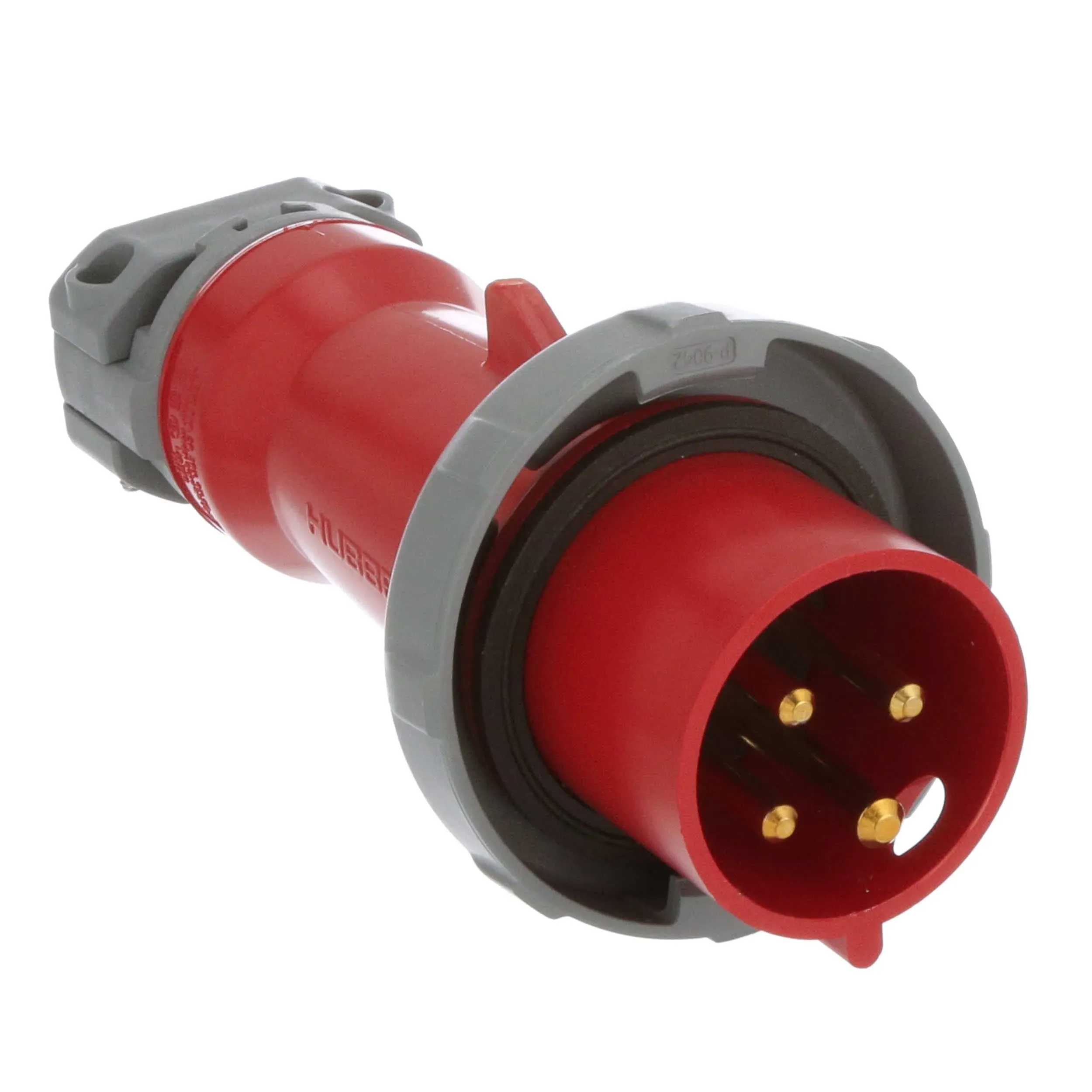 Eaton Wiring 30 Amp Pin and Sleeve Plug, 3-Pole, 4-Wire, 480V, Red