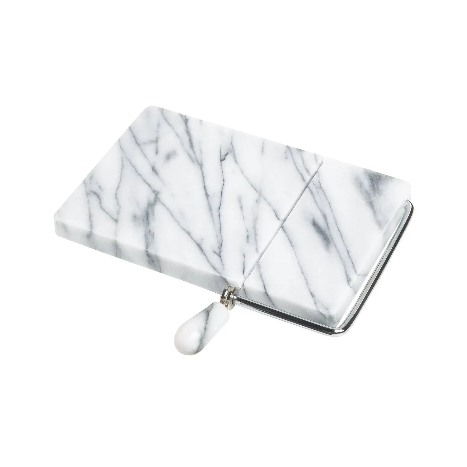 Fox Run 8 in. L X 5 in. W Marble/Stainless Steel Cheese Cutting Board