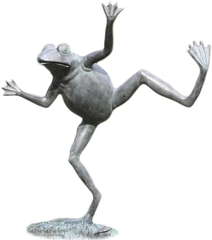 Dancing Frog Spitter - Eclectic - Garden Statues And Yard Art - by SPI | Houzz