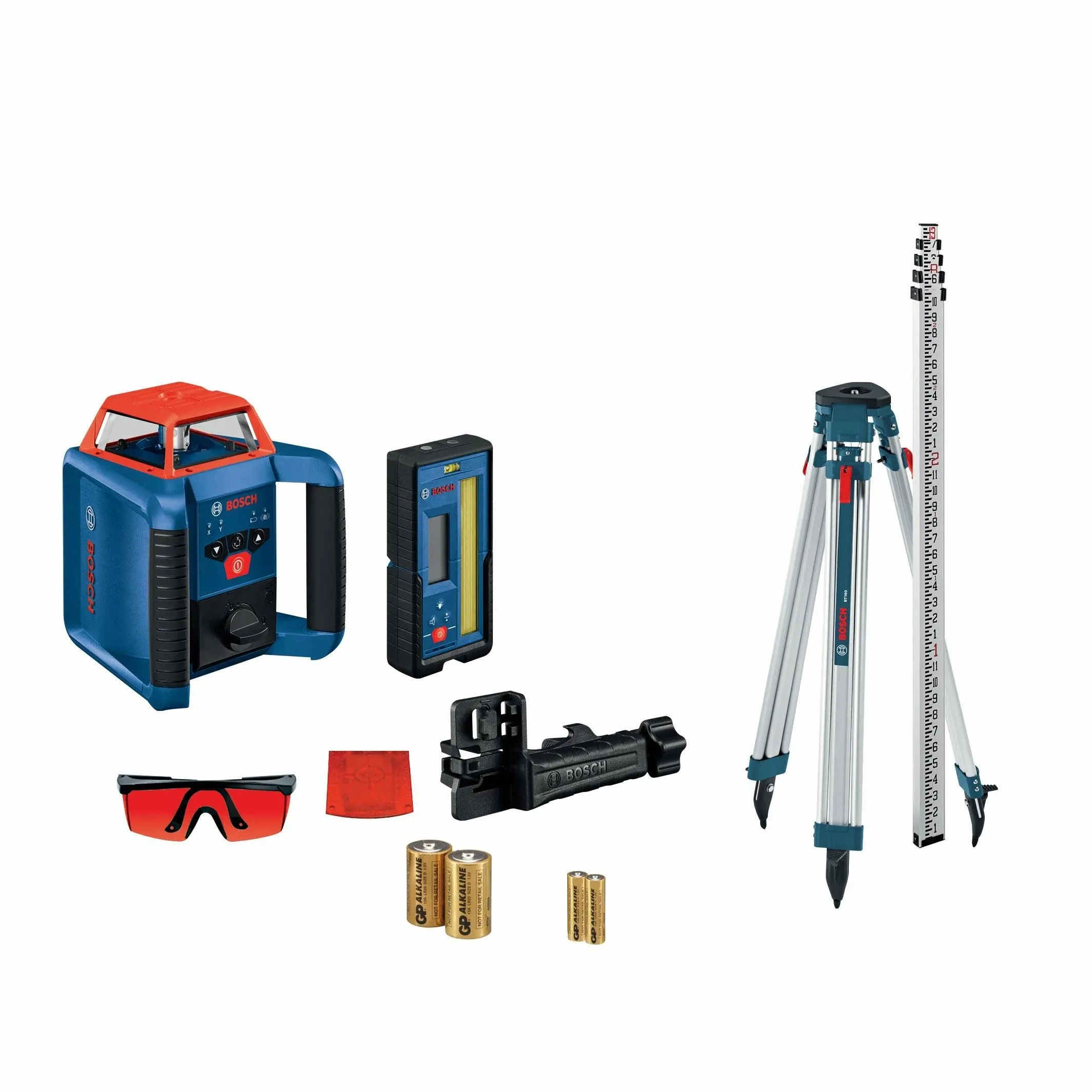 REVOLVE 2000 ft. Horizontal/Vertical Rotary Laser Self Leveling Complete Kit with Manual Dual Slope