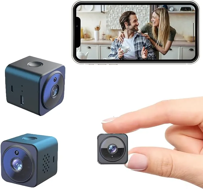 Hidden Spy Camera 1080P HD WiFi Wireless Mini Camera, Small Nanny Cam with Night Vision, Pet Dog Camera,Security Surveillance Camera