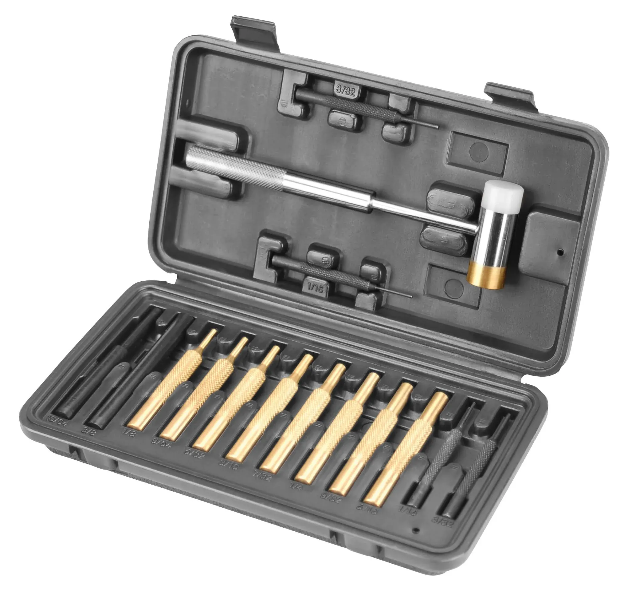 Wheeler Hammer and Punch Set Plastic Case