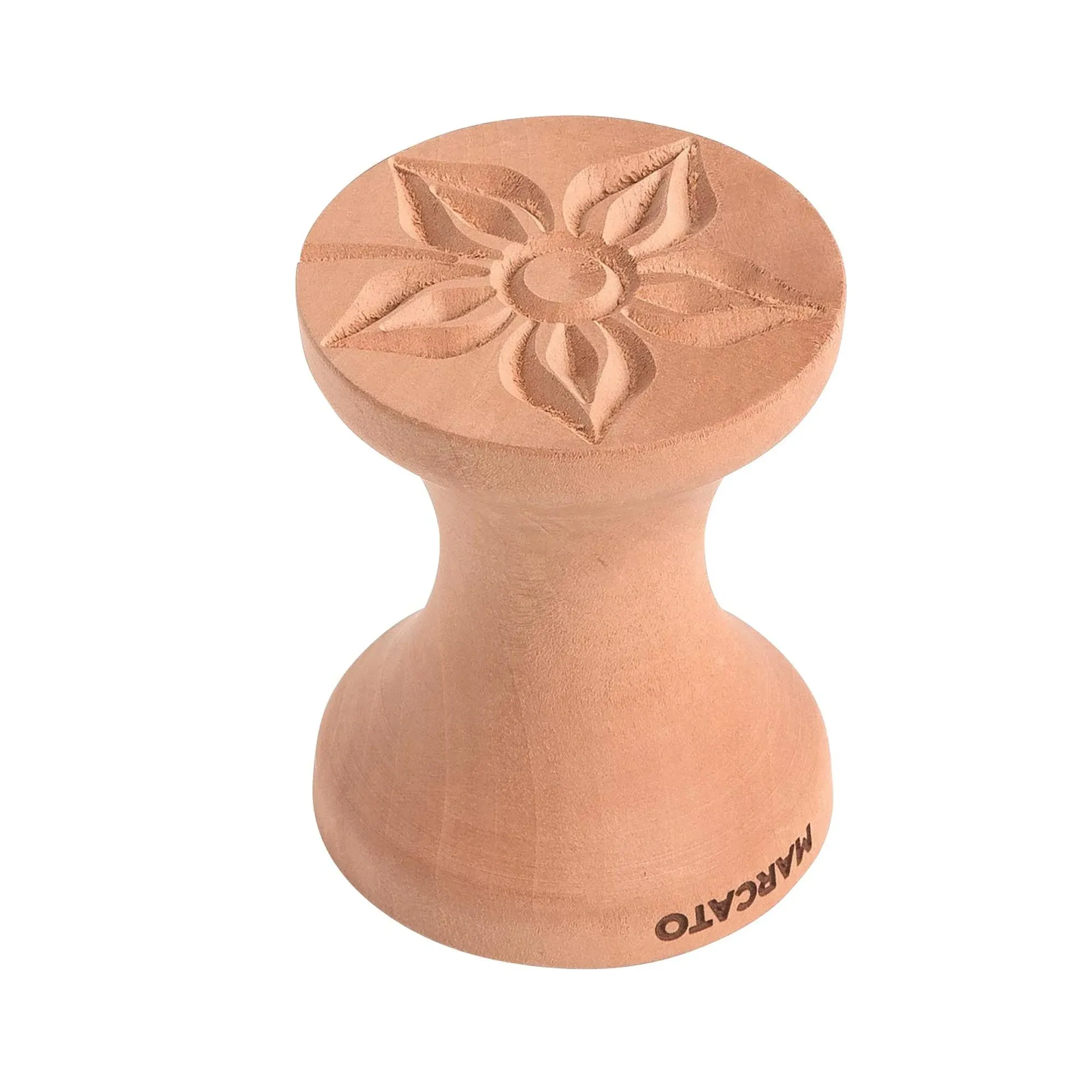 Marcato Corzetti Pearwood Dual Stamp Flower and Double Star, 2.25-in