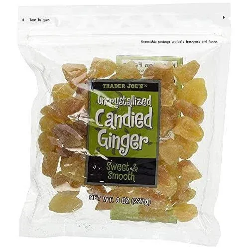 Trader Joe's Uncrystallized Candied Ginger, 2 Packages