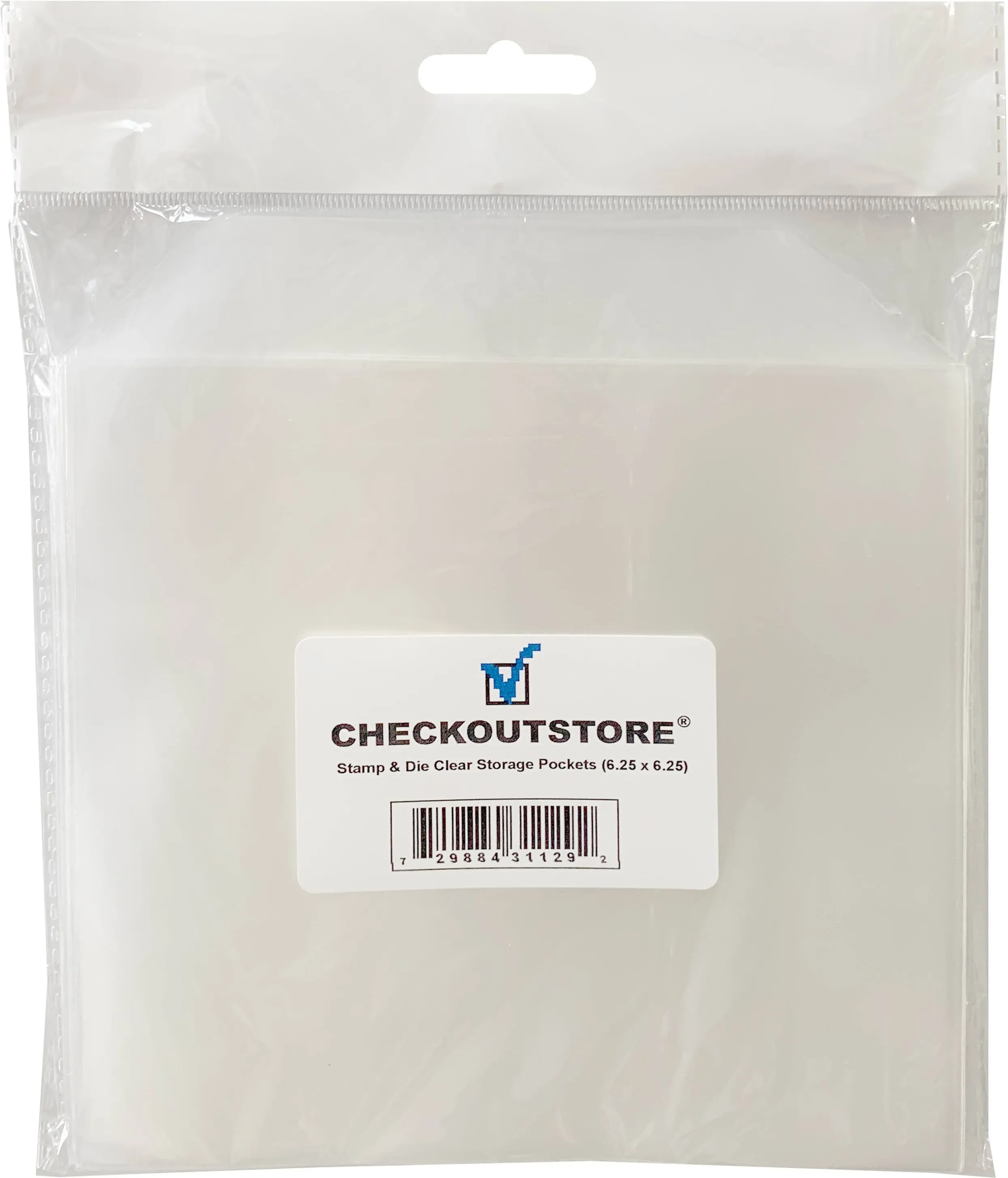 CheckOutStore Stamp & Die & Stencil Clear Storage Pockets (6 1/4 x 6 1/4)