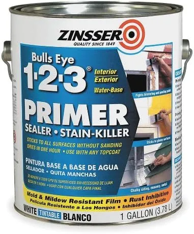 Zinsser Bulls Eye 1-2-3 Primer Sealer & Stain Killer - 1 gal can